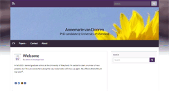 Desktop Screenshot of annemarievandooren.com